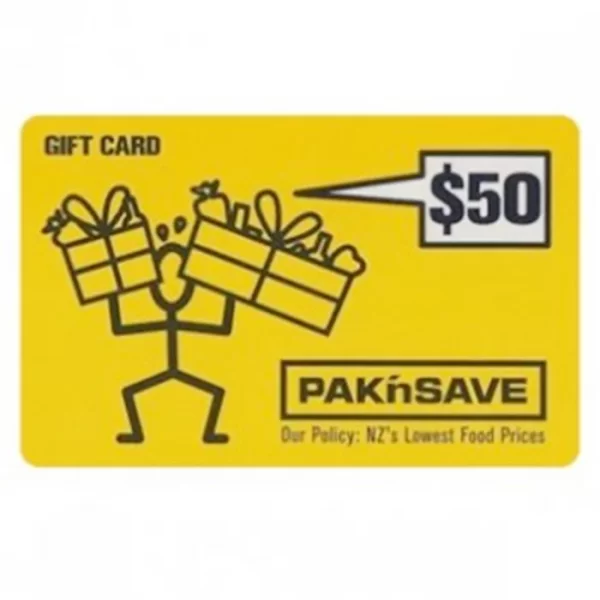 PAK'nSAVE $50 NZD Physical Gift Card (Express Delivery) - Image 2