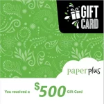 Paper Plus $500 NZD Digital Gift Cards (Email Delivery)