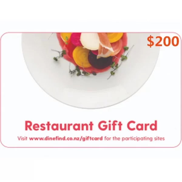 Restaurant $200 NZD Physical Gift Card (Express Delivery)