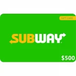 Subway $500 NZD Physical Gift Card (Express Delivery)
