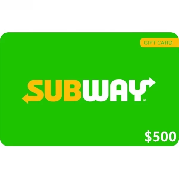 Subway $500 NZD Physical Gift Card (Express Delivery)