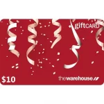 The Warehouse $10 NZD Physical Gift Card (Express Delivery)