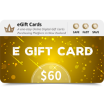 eGift Cards $60 NZD E Gift Card (Email Delivery)
