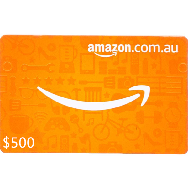 Amazon $500 AUD Digital Gift Card/Voucher (Email Delivery)