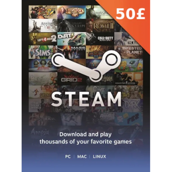 Steam Gift Cards United Kingdom Region – GBP (Email Delivery) - Image 2