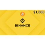 Binance $1000 USD BTC Gift Card Digital Gift Card (Email Delivery)