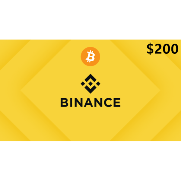 Binance $200 USD BTC Gift Card Digital Gift Card (Email Delivery)